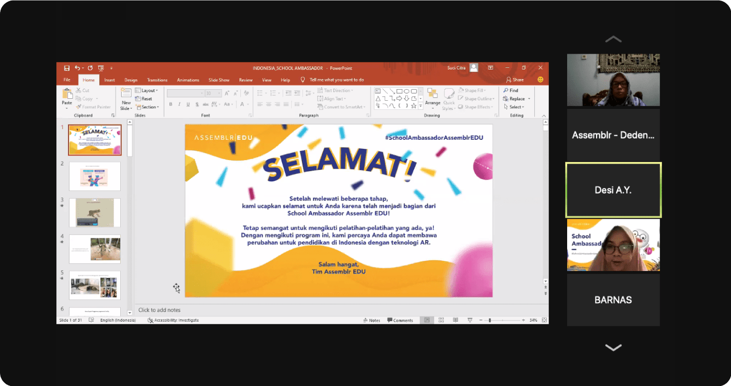 Assemblr School Ambassador - SMAN 1 Banjar